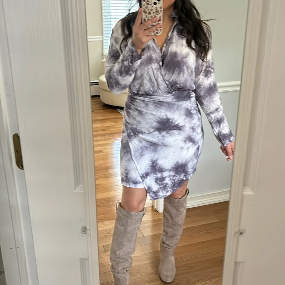 YFB Tie-Dye wrap dress - Picture 2 of 2